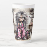 Quirky Coffee Lady Back Off Latte Mug
