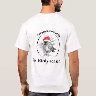 quirky crow christmas in disguise   Funny Sarcasm T-Shirt
