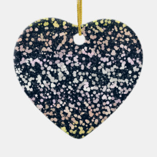 Quirky Cute Retro Boho Flora Pangender Pride Flag Ceramic Tree Decoration