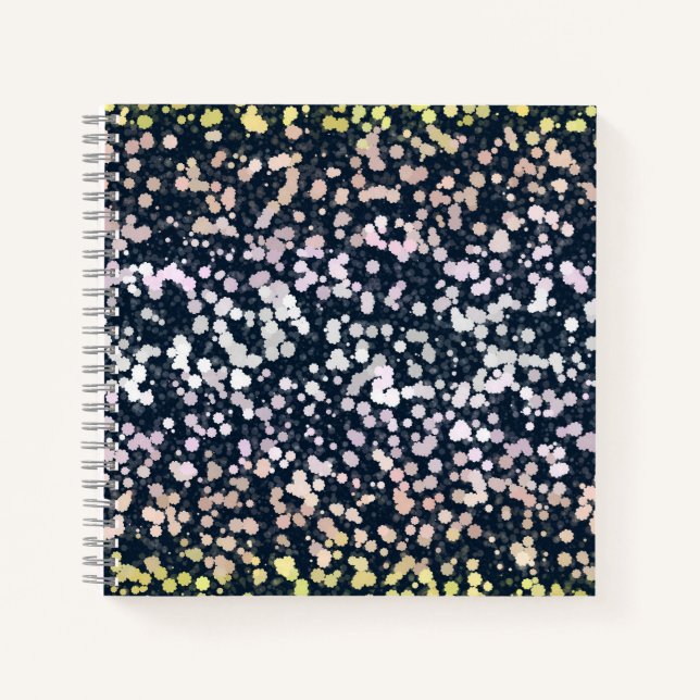 Quirky Cute Retro Boho Flora Pangender Pride Flag Notebook (Front)