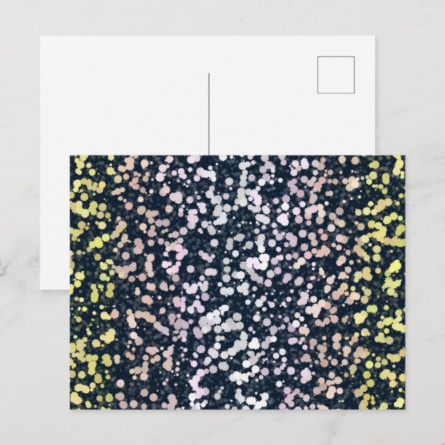Quirky Cute Retro Boho Flora Pangender Pride Flag Postcard (Front/Back)