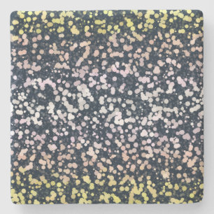 Quirky Cute Retro Boho Flora Pangender Pride Flag Stone Coaster