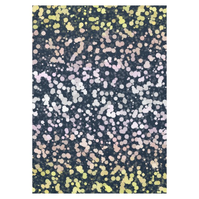 Quirky Cute Retro Boho Flora Pangender Pride Flag Tablecloth (Front)