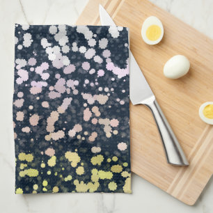 Quirky Cute Retro Boho Flora Pangender Pride Flag Tea Towel