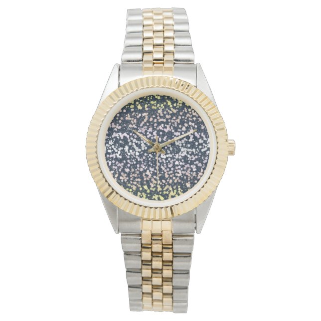 Quirky Cute Retro Boho Flora Pangender Pride Flag Watch (Front)