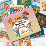 Quirky Deaf Awareness Cartoon Design Calendar<br><div class="desc">Bring a smile to every month with the Deafinitely Fun 2026 Calendar! Packed with colourful, quirky cartoon designs celebrating deaf culture and humour, this calendar is the perfect blend of charm, awareness, and laughter. Each month features a playful seasonal scene with witty slogans that highlight life in the deaf community....</div>