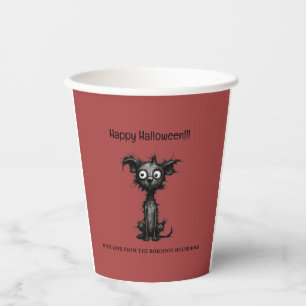 Quirky Dog Happy Halloween Paper Cups