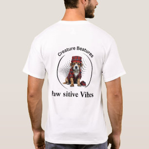 quirky dog in Scottish Tartan   Funny Sarcasm T-Shirt