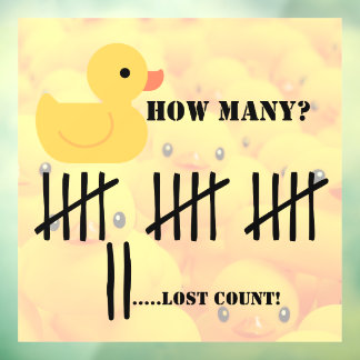Quirky Duck Vinyl Sticker for Jeep