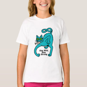 Quirky Expressive Cat T-Shirt