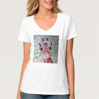 Quirky Giraffe Design T-Shirt