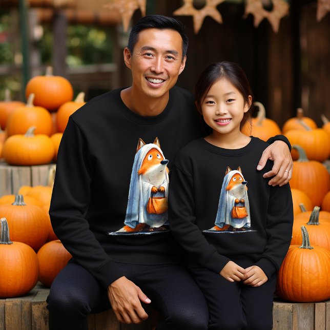 Quirky Halloween Fox Sweatshirt (Creator Uploaded)