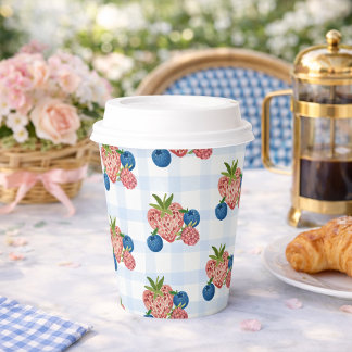 Quirky Hand Drawn Berry Sweet Baby Shower Paper Cups