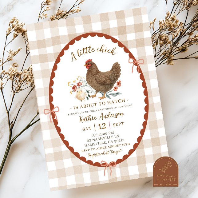 Quirky Hand Drawn Illustration Chic Baby Shower Invitation (Creator Uploaded)