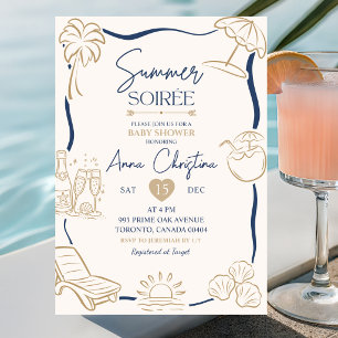 Quirky Handwritten Summer Soiree Invitation