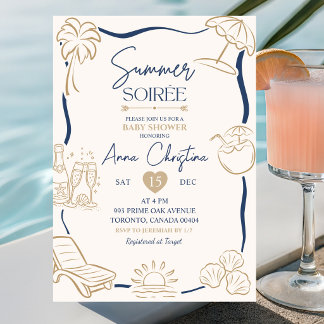 Quirky Handwritten Summer Soiree Invitation