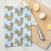 Quirky Hen Doodle Pattern