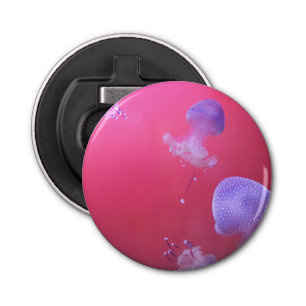 Quirky Jellyfish in the Pink Water Bottle Opener