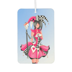 Quirky Jester and puppet king Car Air Freshener