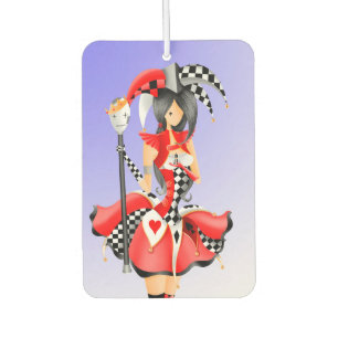 Quirky Jester and puppet king Car Air Freshener
