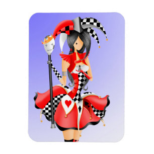 Quirky Jester & Puppet King Magnet