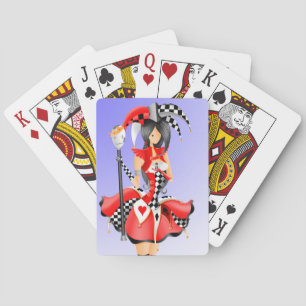 Quirky Jester & Puppet King  Playing Cards