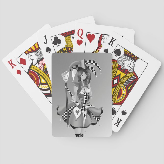 Quirky Jester & Puppet King   Playing Cards (Back)