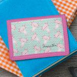 Quirky Kawaii Axolotl Pattern   Trifold Wallet<br><div class="desc">Quirky Kawaii Axolotl Wallet - The Mexican walking fish better known as the Axolotl is here to rock your world! These exotic sea creatures are totally taking the world by storm right now and it's easy to see why. Style up and keep your essentials handy with this full of “em-ocean”...</div>