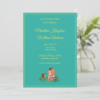 Quirky Kitschy Retro Photo Wedding Invitation