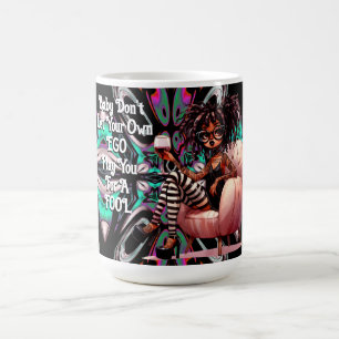 Quirky Lady Tattoos & Wine EGO Mug