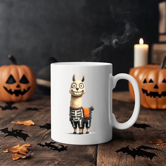 Quirky Lama Halloween Coffee Mug (Creator Uploaded)