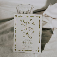 Quirky Love Is In the Air Bridal Shower Cream