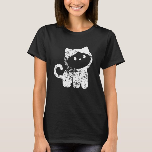 Quirky Monkey in a Cat Suit Minimal T-Shirt (Front)