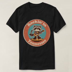 Quirky Musical Charm_ Tennessee Vintage Racoon  T-Shirt