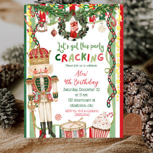 Quirky Nutcracker get this party cracking birthday Invitation