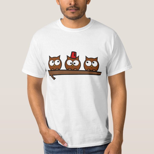Quirky Owls - Dr T'Wit T'Who T-Shirt (Front)