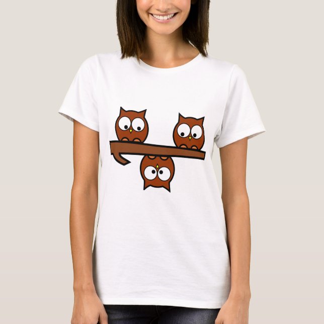 Quirky Owls T-Shirt (Front)