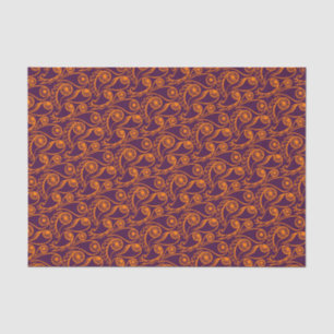 Quirky Paisley Eye Pattern Creepy Funny Halloween Tissue Paper