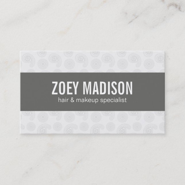 Quirky Pattern Business Card (Front)