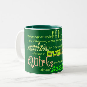 Quirky Perfecto Two-Tone Coffee Mug