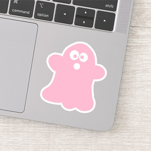 Quirky Pink Halloween Ghost  (Detail)