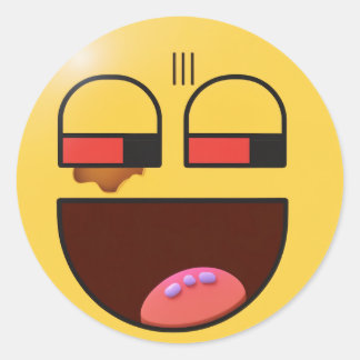 "Quirky Quips: Hilarious Sticker" Classic Round Sticker