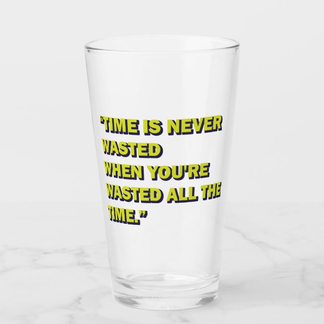 Quirky Quote Glass (Front)