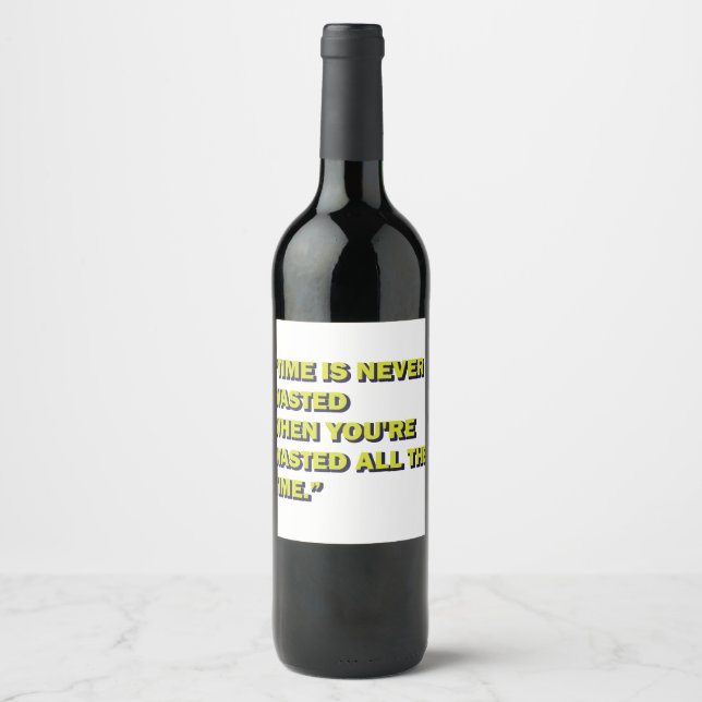 Quirky Quote Wine Label (Front)