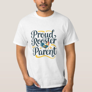 Quirky Rooster Graphics for Animal Lovers T-Shirt