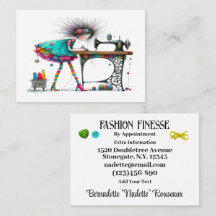 Quirky Seamstress Sewing Tailor