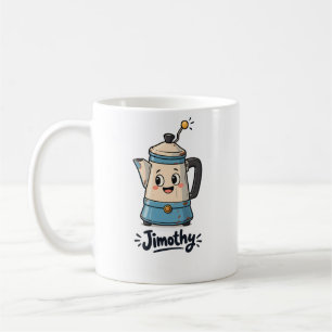 Quirky Short Percolator Jimothy Playful Vibe Coffee Mug