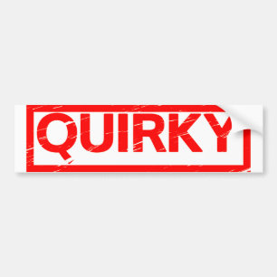 Quirky Stamp Bumper Sticker