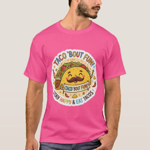 Quirky Taco Sticker Design – Colourful Foodie Appa T-Shirt