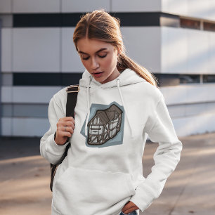 Quirky Tudor House Mediaeval Architecture Hoodie